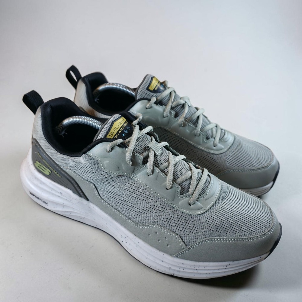 Skechers Men's Vapor Foam 100% Waterproof Sage Running Shoes Size 12 *Worn Once.